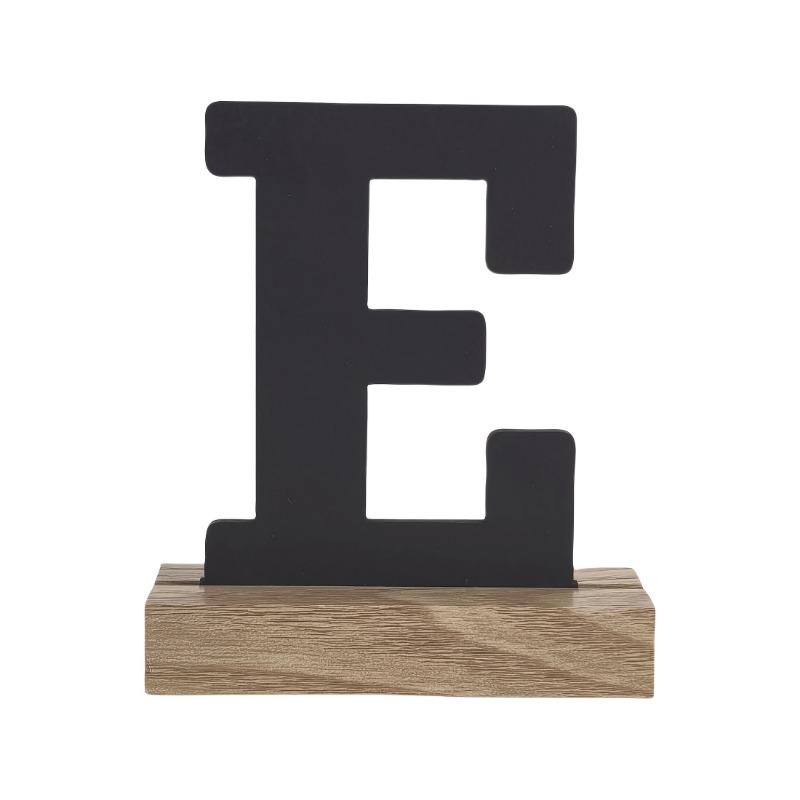 Rustic Artificial Wood Alphabet Letter Vintage Style Desktop Decor for Home Birthday Christmas Wedding Party Supplies
