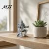 Functional Home Office Decor 3D Printed Knight Pen Holder, Kneeling Armor Stand, Vintage Novelty Writing Instrument Holder Statue Stationery Organizer