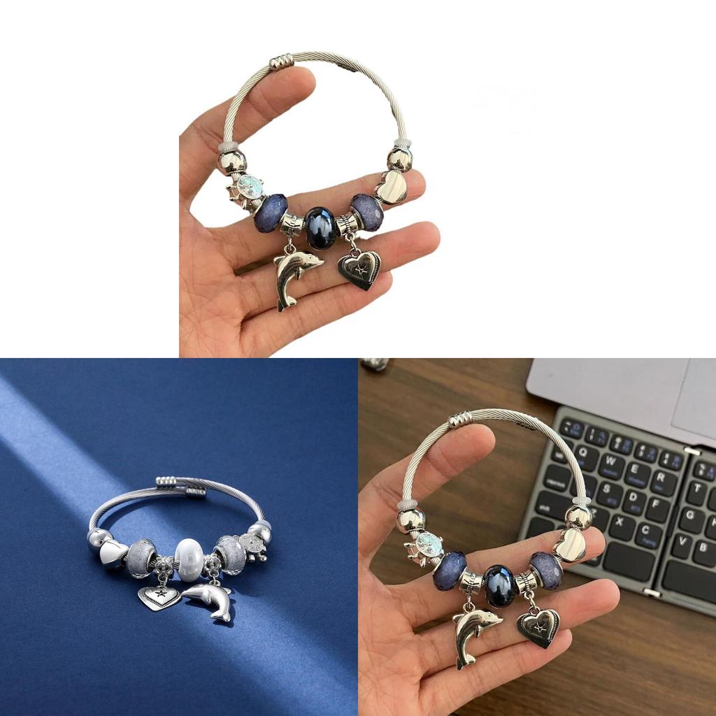 Animal Theme Stainless Steel Hand Chain With Electroplated Coating For Summer Casual Wear