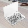 100Pcs Creative Round Head Nail DIY Board Thumbtack Transparent Push Pins  Office School Suppl