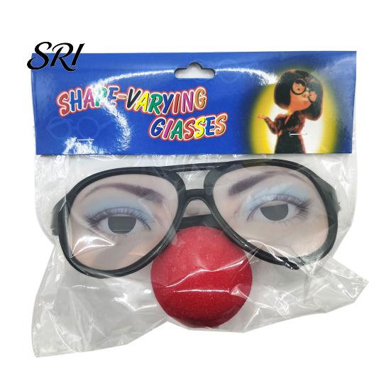 Versatile Clown Gadget Funny Gag Glasses for Party Novelty Crazy Eyewear Artificial Eyes Toy Adults Kids Carnival Prank Accessory Weird Sunglasses