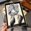New versatile fashion silk small square scarf professional scarf silk scarf spring and summer matching scarf temperament simple silk scarf