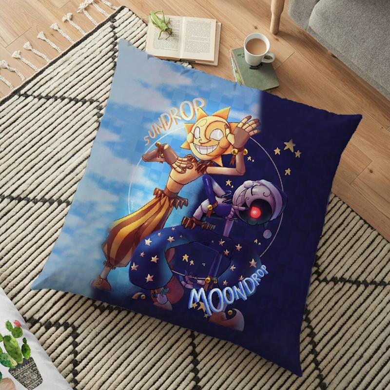 

Fnaf Sundrop Moondrop BOSS Наволочка Чехол для подушки 45*45 см Полиэстеровая наволочка Домашняя декоративная подушка без вставки 7