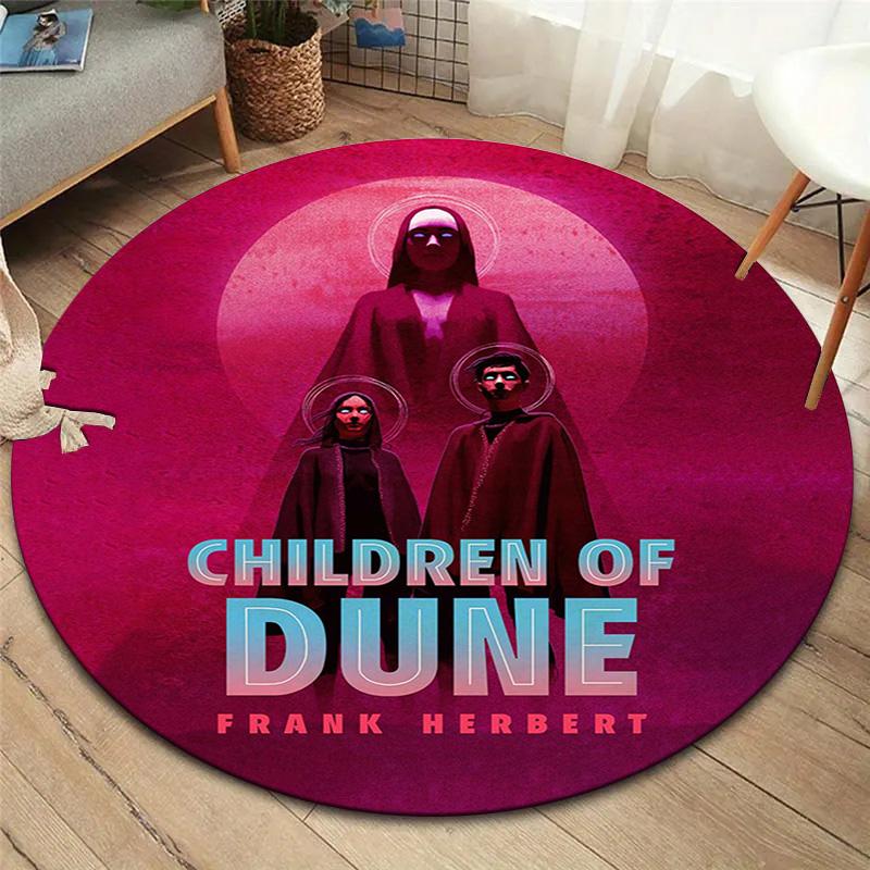 

Круглий килим Vortex Crossing Gate, Килимок для вітальні, спальні, біля дивана, дитячої кімнати, Нековзкий килимок для підлоги 80cmx80cm