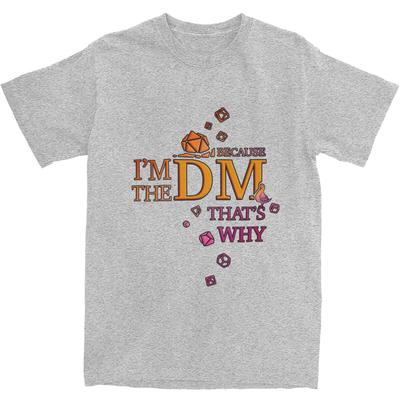 DM Dice Master Guide DnD Merch Shirt for Men Women Dungeon Dragon Game Amazing 100% Cotton Printed Tee
