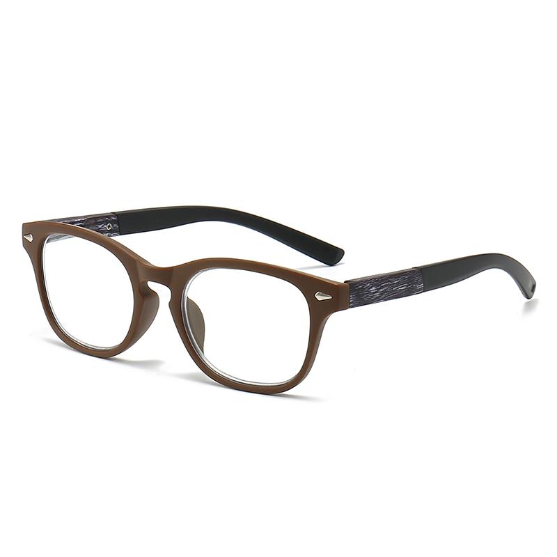 

Stylish Youthful Reading Eyeglasses For Male And Female Reading Eyeglasses Far Trendy Imitation Wood Grain Designer 314 3