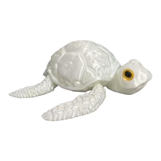 Figurina di Tartaruga Marina Stampata in 3D, Ornamento Tartaruga con Articolazioni Mobili, Modello Tartaruga Antistress Giocattolo Fidget, Decorazione Animale Marino per Casa Ufficio