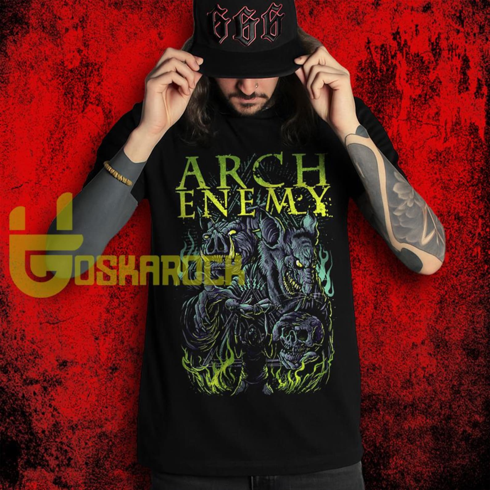 Arch Enemy T shirt, 90s Retro Melodic Death Metal Band Shirt, Music Unisex T shirt S