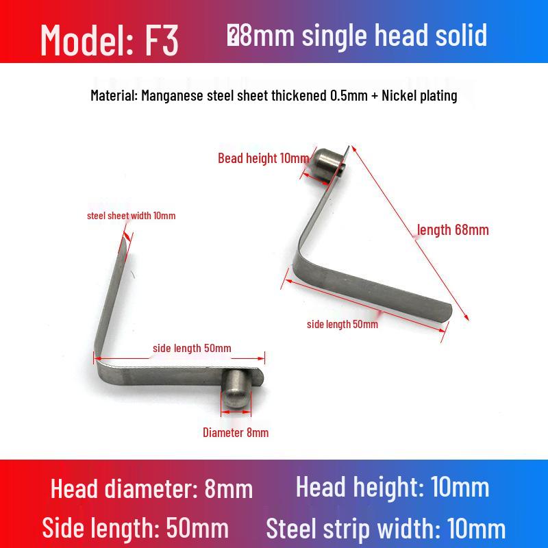 V-Shaped Spring Clip Buckle for Telescopic Tube and Tent Stroller Positioning
