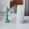 Mushroom Shape Candle Mold 3D Mushroom Candle Resin Silicone Mould for DIY Gypsum Baking Mould Jelly Fondant Decorations