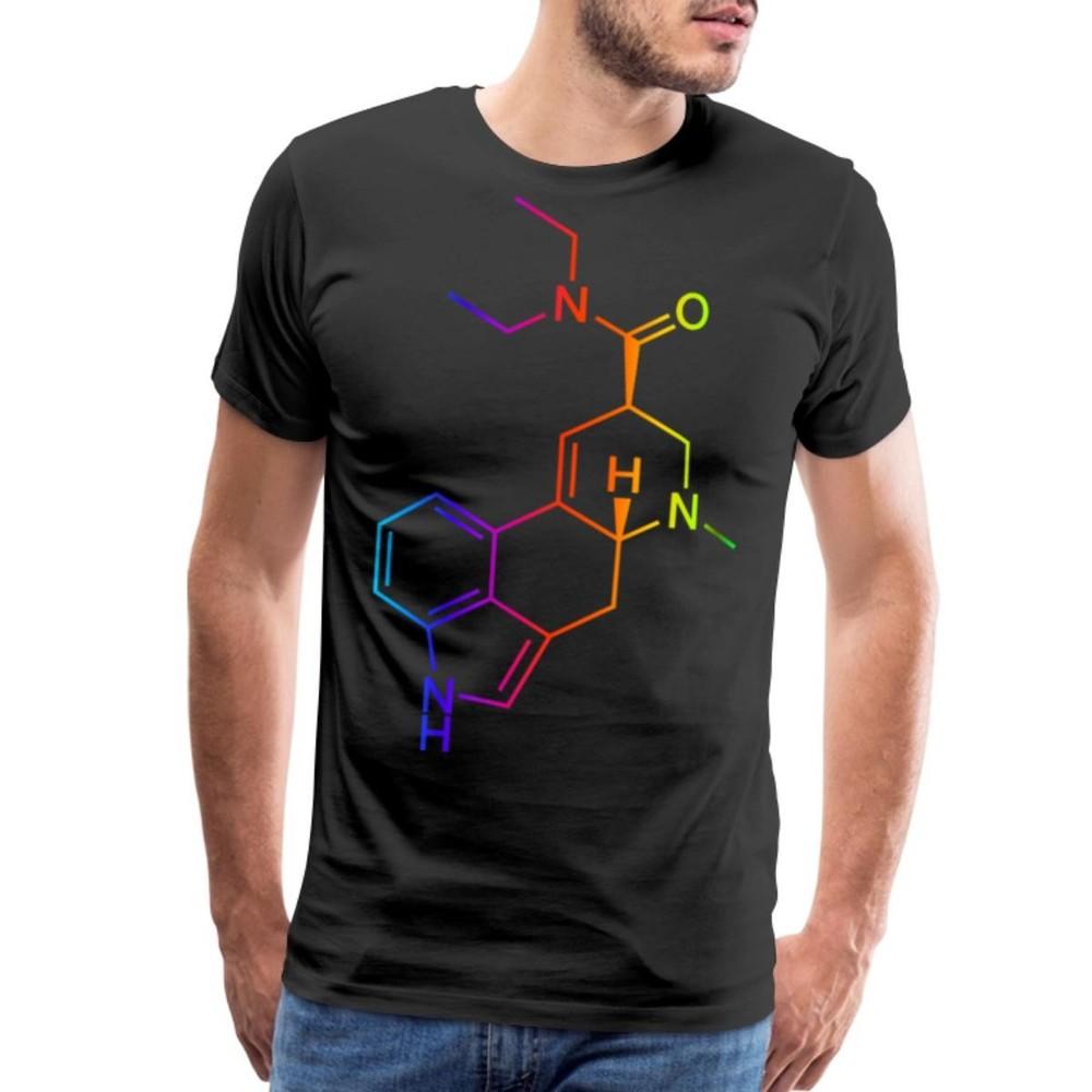 Футболка LSD Кислотная Химическая Структура Мужская Премиум Футболка 2XL
