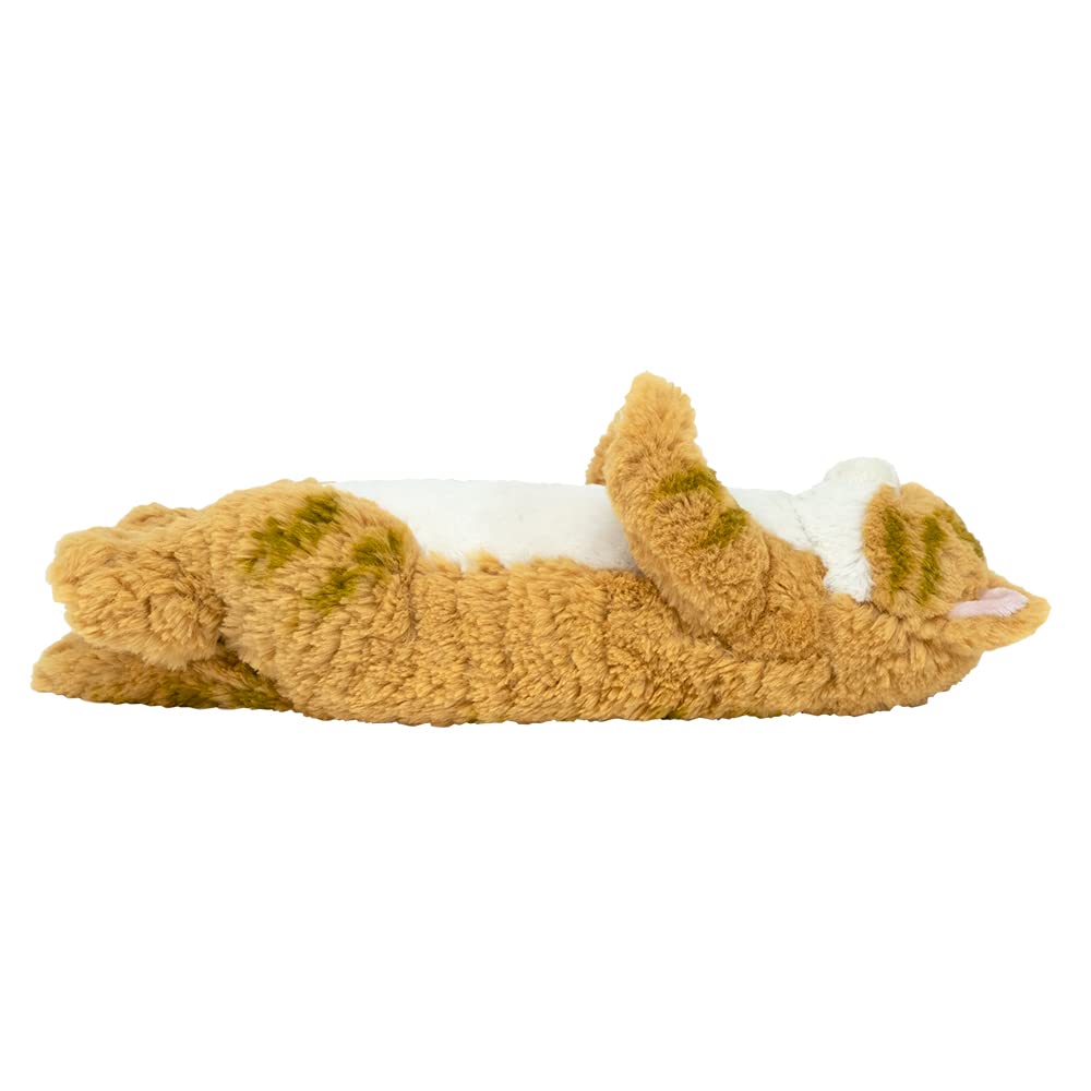 SunLemon Sleeping Lap Cat, Chashiro, 21 x 14 x 47cm, Plush Animal, Cute Cat, P-8232