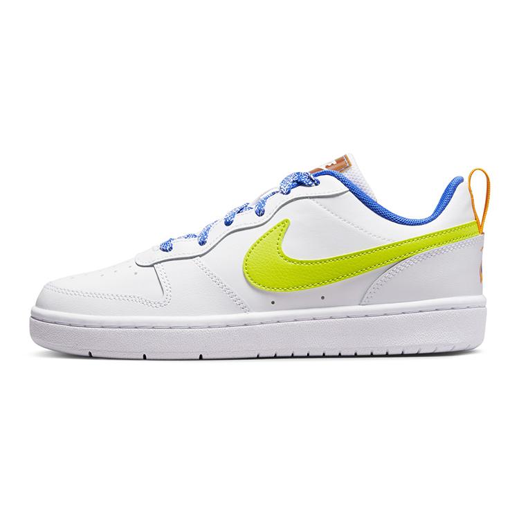 

New Nike Court Borough Low 2 Low Top Skateboard Shoes White Green Teenagers DQ7770-100 35.5