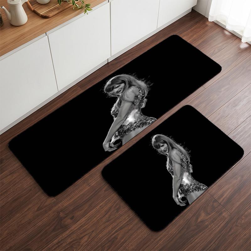 Taylor Swift (14) Flannel Kitchen Mat Soft Anti-Slip Kitchen Floor Runner Rug Kitchen Rug for Home Kitchen Decor