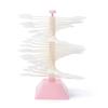 60Pcs Nail Art False Tips Display Stand Spiral Shelf Nail Gel Polish Rotating Showing Stand Practice Manicure Showcase Presentat