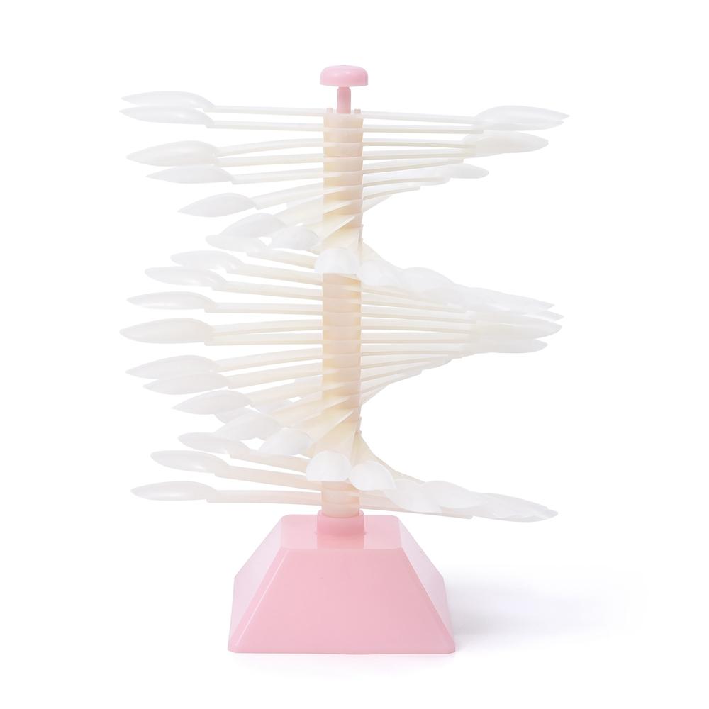 

60 шт. Подставка-спираль для демонстрации типсов для нейл-арта, подставка для лака-геля для ногтей, вращающаяся подставка для показа, витрина для практики маникюра, презентация