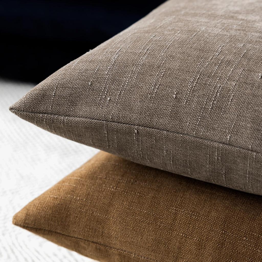 Confezione da 2 Federe Morbide Testurizzate per Cuscini Decorativi Quadrati Accent Cuscino Monocolore Federa per Cuscino Accogliente Stile Rustico con Cerniera per Divano