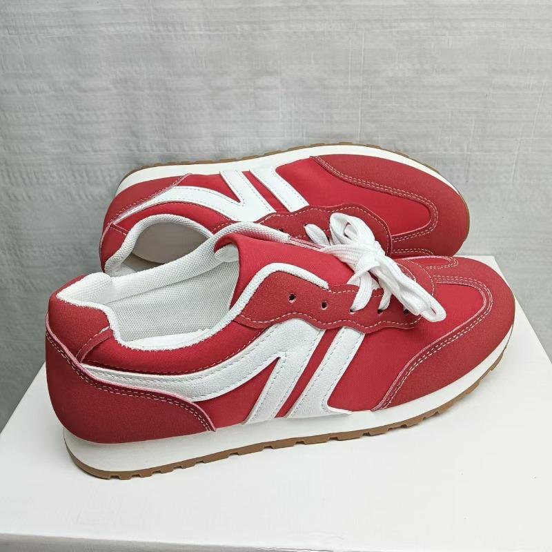 Fashion Plus Size 2025 Shoes Female Lace Up Women's Vulcanize Shoes Outdoor Women Sneakers Mixed Colors Low Heel Ladies Casual Shoes