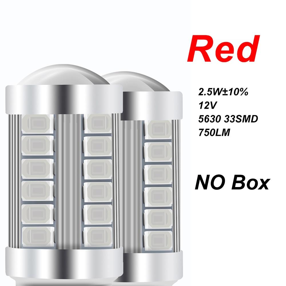 2Pcs 1157 BAY15D P21/5W LED Freno Luce Lampadina Rossa, 2057 2357 7528 CANBUS Errore Libero Anti Hyper Flash Sostituzione Per La Lampadina Luce - Foto 3