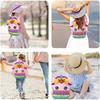 Senmase Unicorn 3D Silicone Backpack for Preschool Kids, 21x17x8 Cm, Pink, Cute & Durable
