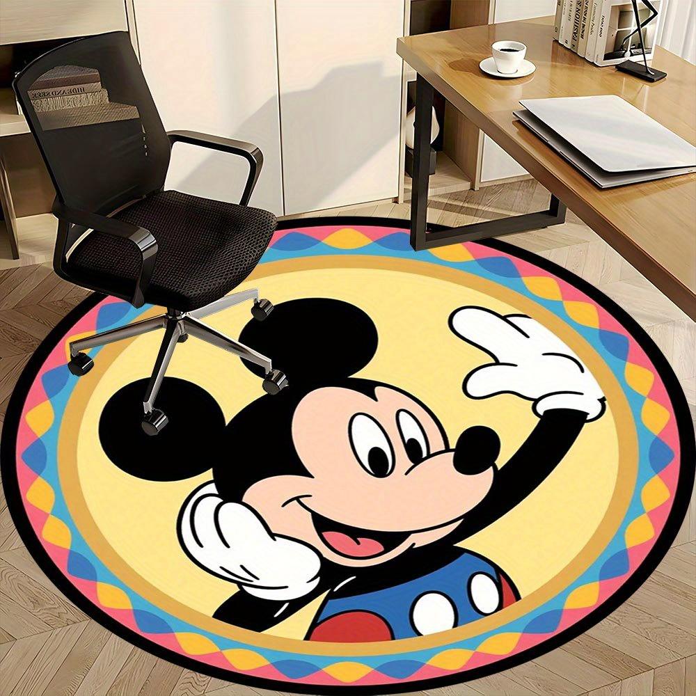 

1pc Colorful Mickey Mouse Round Rug - Perfect for Home Office, Living Room, or Home Bedroom Decor 80cm by 80cm
