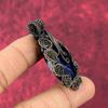 Sodalite Pendant Copper Wire Wrapped Pendant Handmade Gemstone Pendant Sodalite Copper Jewelry Birthstone Pendant For Gifts Flower Jewelry