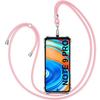 Case - Xiaomi - Redmi Note 9 Pro - TPU - Anti-Scratch - Pink Necklace Cord