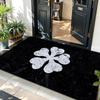 Anime B-Black C-Clover L-LOGO Floor Mat Soft Flannel Entrance Door Mat Non Slip Absorbent Bathroom Bedroom Floor Rug