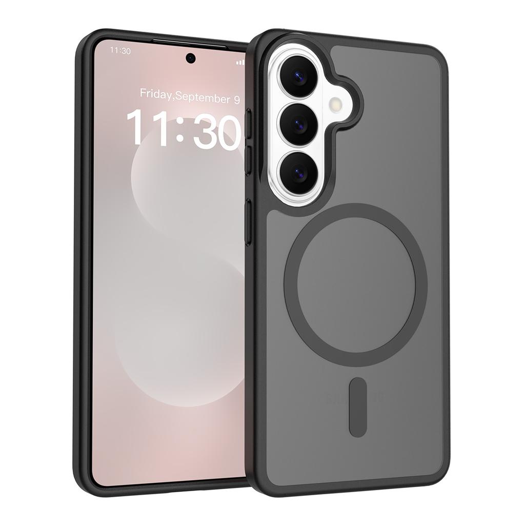 Magnetic Military Drop Protection Back Phone Cover for Magsafe Mag Safe Samsung S26 Ultra S25 A15 A16 A17 A26 A35 A36 A56 A37 A55 A57 Matte Phone Case
