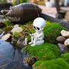 Fishing Skeleton Statue Halloween Decorations, Cute Sitting Skull Figurine Shelf Sitter Resin Sculpture For Outdoor Garden Yard