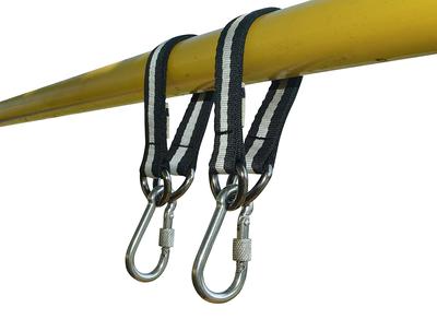Load Up To 150kg Children Swing Set Hanging Strap Kit Safer with Screw Lock Snap Hook COMINGFIT®