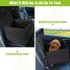 Pecute Dog Car Drive Box Seat Cover with Drive Bed Prevention Lead and Passenger Back for Small Dogs Insole, Foldable, Anti-Slip, Waterproof, Seat,