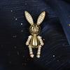 Bo Xin Yun Luxury Zirconia Rabbit Brooch with Movable Anti-exposure Pin