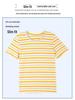 Women's Summer Round Neck Striped Cotton T-Shirt: Colorful, Casual, Loose, Age-Reducing, Slimming Design.