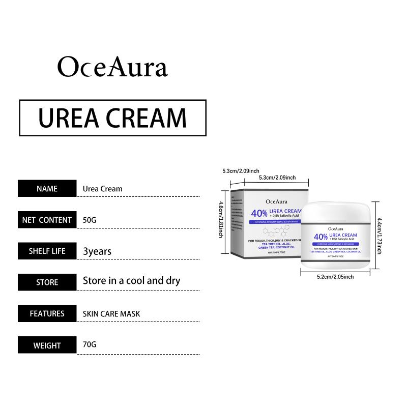 Oceaura 42% Urea Cream 2% Salicylic Acid Foot And Hand Moisturizer Deep Moisturizer And Nourishing Moisturizer