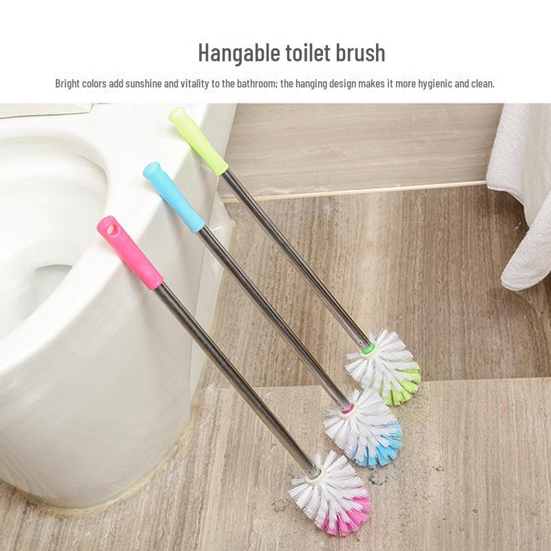 BoldRod Stainless Steel Toilet Brush with Long Handle - Efficient Bathroom Cleaning, No Dead Corners.