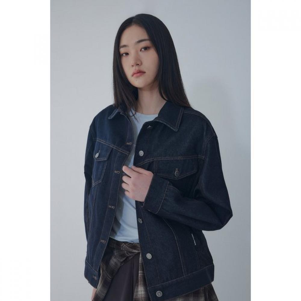 Voice Of Voices Woven Mix Washed Denim Jacket 7156310004