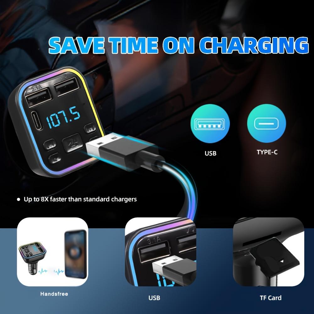 Car Bluetooth MP3 Player FM Transmitter Handsfree Dual USB Charger Audio Receiver