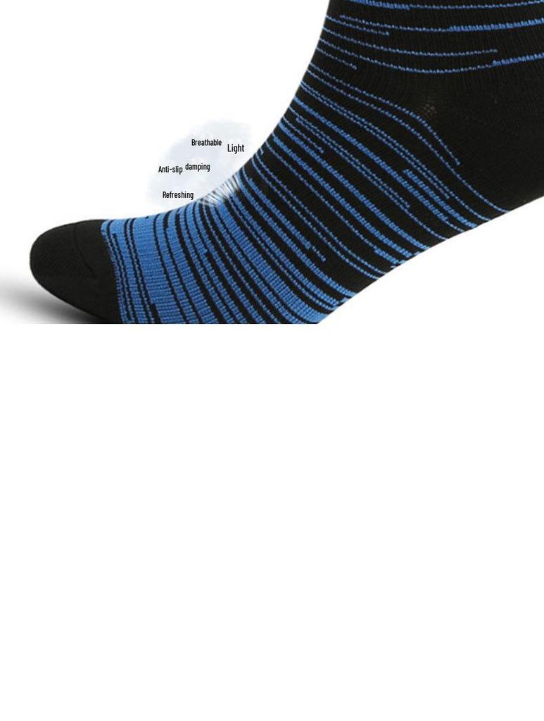 Unisex Cross-Border Compression Socks - Perfect for Sports, Running, Yoga; Knee-High, Calf-Length; Leg Slimming.