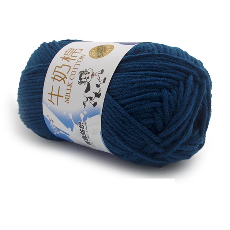 1Pc 50g Crocheting Milk Cotton Yarn Hand Knitting Sweater Blanket Hat Threads Crochet Amigurumi Bag Line 95m