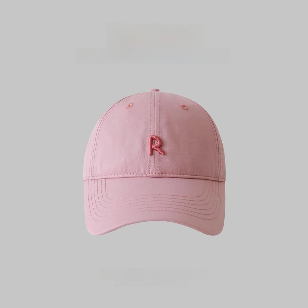 Baseball Cap Women Summer Wide Brim Breathable Sun Hat With Embroidered Letters For Casual Fashion