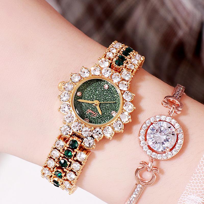Light Luxury Full Diamond Women's Watch Niche Quartz Watch Women's Fashion Gypsy Star Watch Watch Diamond
