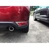 Fits 2017- Mazda CX-5 CX5 Chrome Rear Bumper Fog Light Lamp Cover Decor Trim