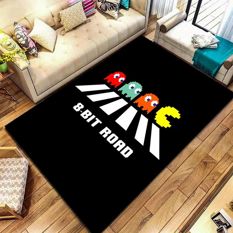 Pac-Man Carpet Rug for Living Room Bedroom Home Sofa Decoration,Kids play Non-slip Floor Mat