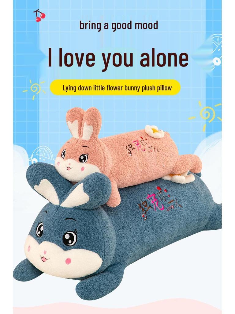 Short-Haired Daisy Rabbit Plush Pillow Doll for Sleeping