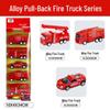 Children's Pull-Back Alloy Toy Car Set - School Bus Simulation Model