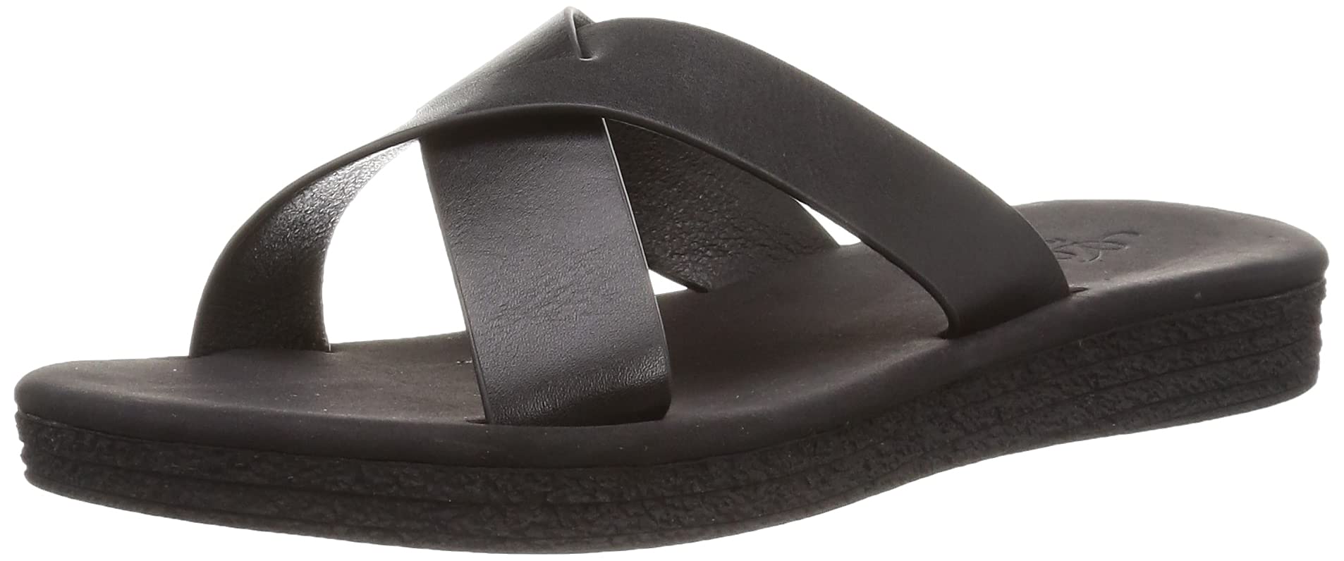 

Плюс Легкие Плоские Сандалии с Перекрестными Ремешками 3568 Черные Маленький [San-A Женские] Женские чёрный