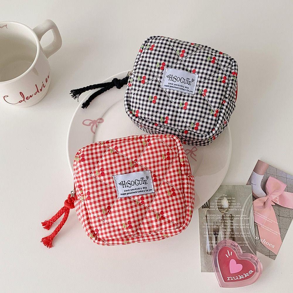 Large Capacity Mini Coin Purse Square Lipstick Pouch New Sanitary Napkin Storage Bag