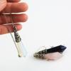 High Quality Natural Crystal Stone Hand Carved Quartz Stone Pendant Necklace Pendulum Pendant
