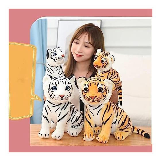 Tiger Plush Toy, Soothing Soft Toy, Animal Body Pillow, Small, Stuffed Toy, Co-Sleeping, Fluffy, Soft, Moe Goods, Decoration, Body Pillow, Stuffed